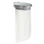 support sac avec couvercle 110l acier galvanise collecmur extreme