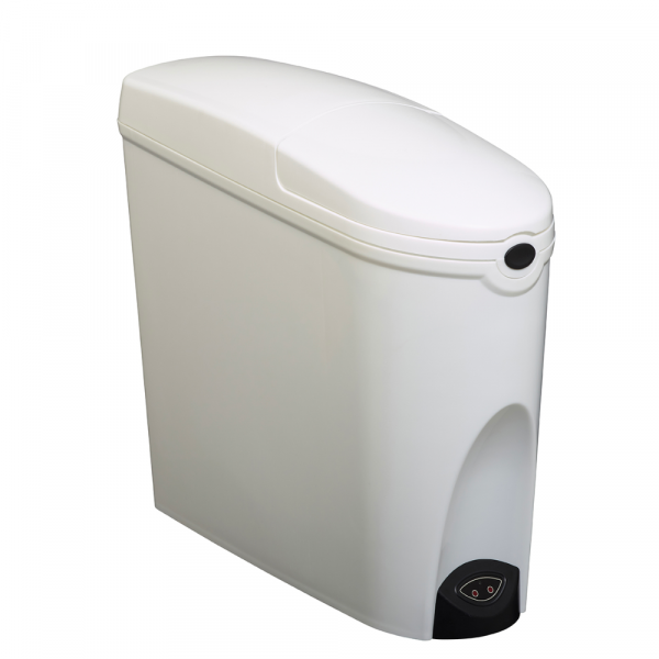 poubelle automatique hygiene feminine 20l blanc femina