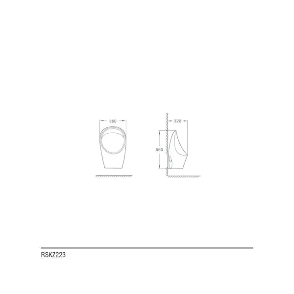 Urinoir avec débitmètre Rubicer – Image 2